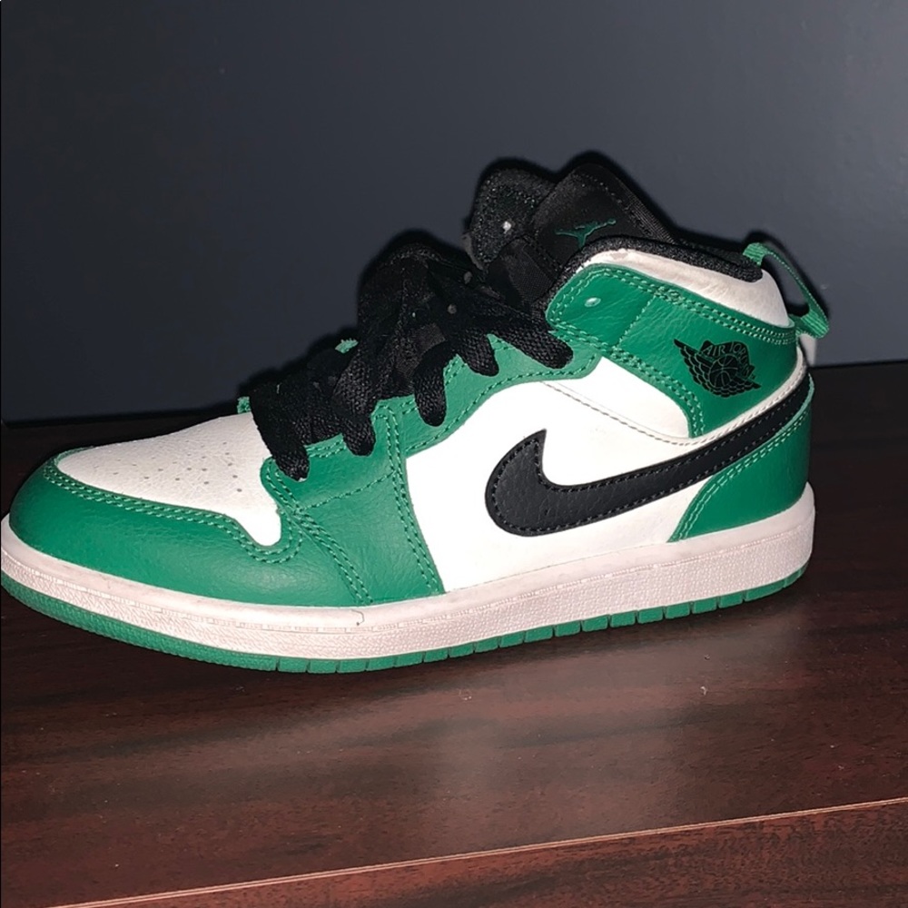 Green and White Jordan 1